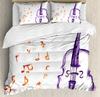 Music Duvet Cover Sets For Kids Boys Girls Teens Queen King Lightweight Bedspread Cover Bedroom Decor Music Lovers Bedding Sets