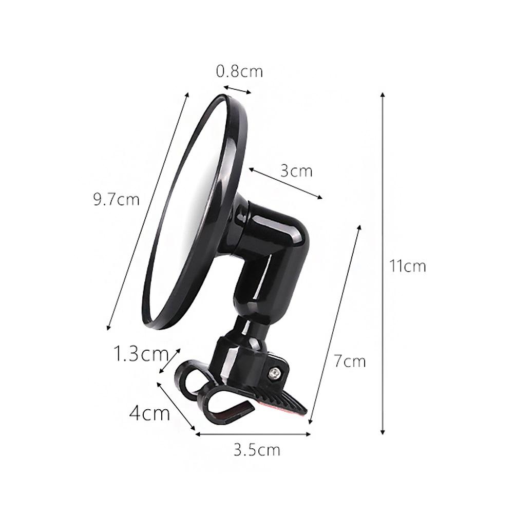 360-градусное HD автомобильное зеркало для слепых зон, вращающееся регулируемое 2-стороннее широкоугольное внешнее автомобильное зеркало заднего вида, парковочное зеркало