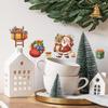 Cartoon Santa Claus Giving Gifts, Switch Stickers, Home Background Beautification and Decoration Wall Stickers