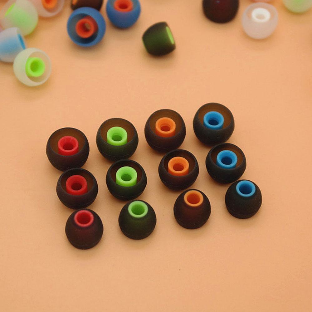 12 шт. 3,8 мм универсальные мягкие сменные амбушюры силиконовые вкладыши внутриканальные наушники