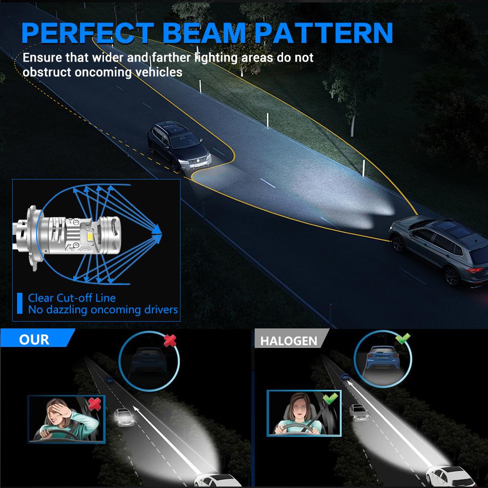 N8 H4 Светодиодная автомобильная фара Автомобильная фара Высокая яркость 6000K Передний свет Комплект для модернизации