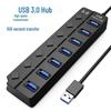 7-портовый USB 3.0 хаб с независимыми переключателями и высокоскоростным расширением