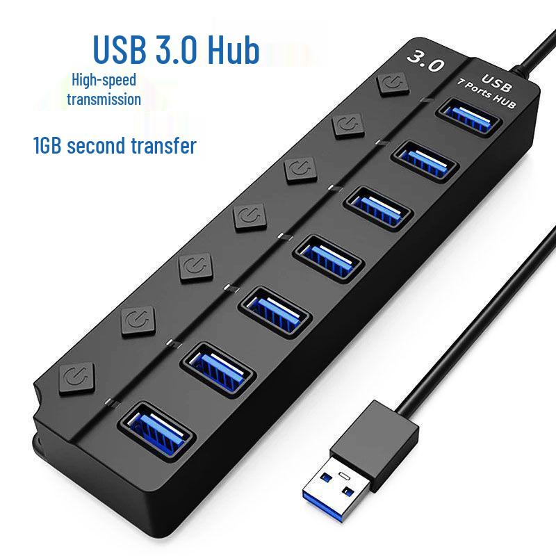 7-портовый USB 3.0 хаб с независимыми переключателями и высокоскоростным расширением