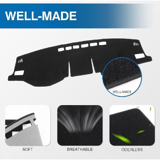 KUST Коврик на приборную панель автомобиля для Toyota RAV4 2019-2024 Нескользящий коврик на приборную панель для левостороннего вождения, внутренний коврик для Toyota RAV4, аксессуары на заказ