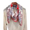 Beautiful And Atmospheric [Totem Red Waist Drum] Mulberry Silk Square Scarf Silk Scarf Shawl Woman
