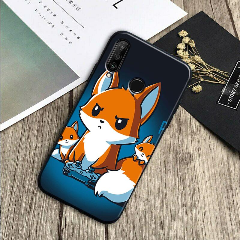 Anime Funny Fox For Huawei Nova 7i 3i 8i 11 12i 10 9 SE Y60 Y61 Y70 Y72 Y73 Y90 Y91 P20 P30 Pro P40 Lite Case