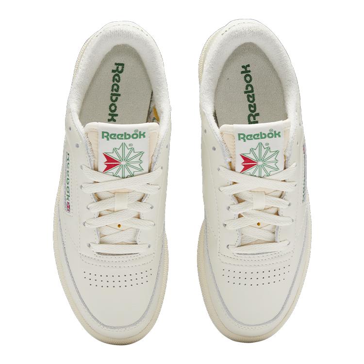 Reebok Club C 85 Vintage Chalk Glen Green Women Sneakers Cream Alabaster 100007797