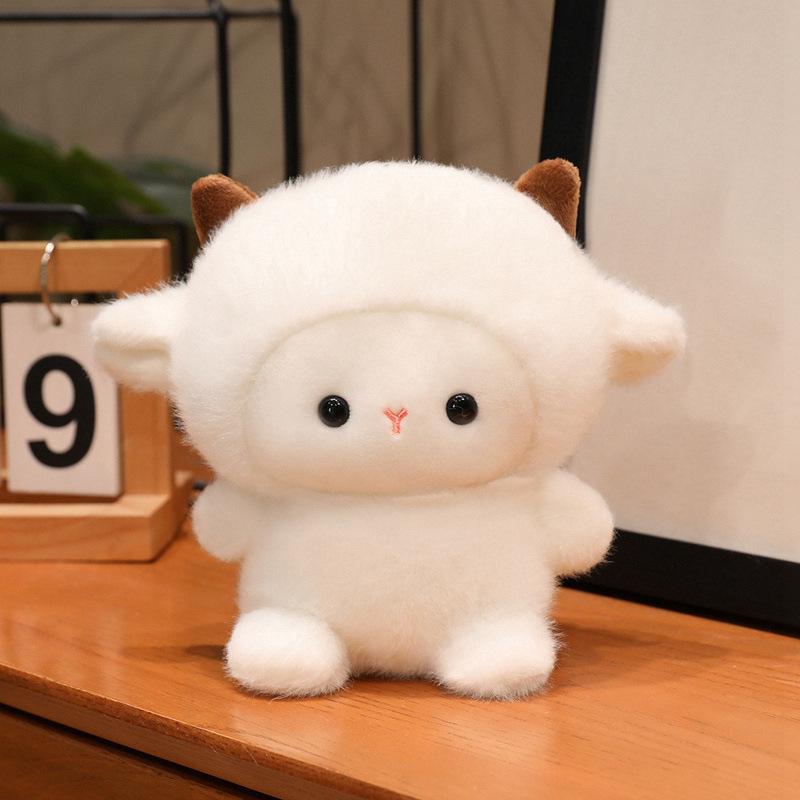 Мультяшная маленькая животная капибара кролик кукла плюшевая игрушка овечка кукла дети сопровождают успокаивающая кукла