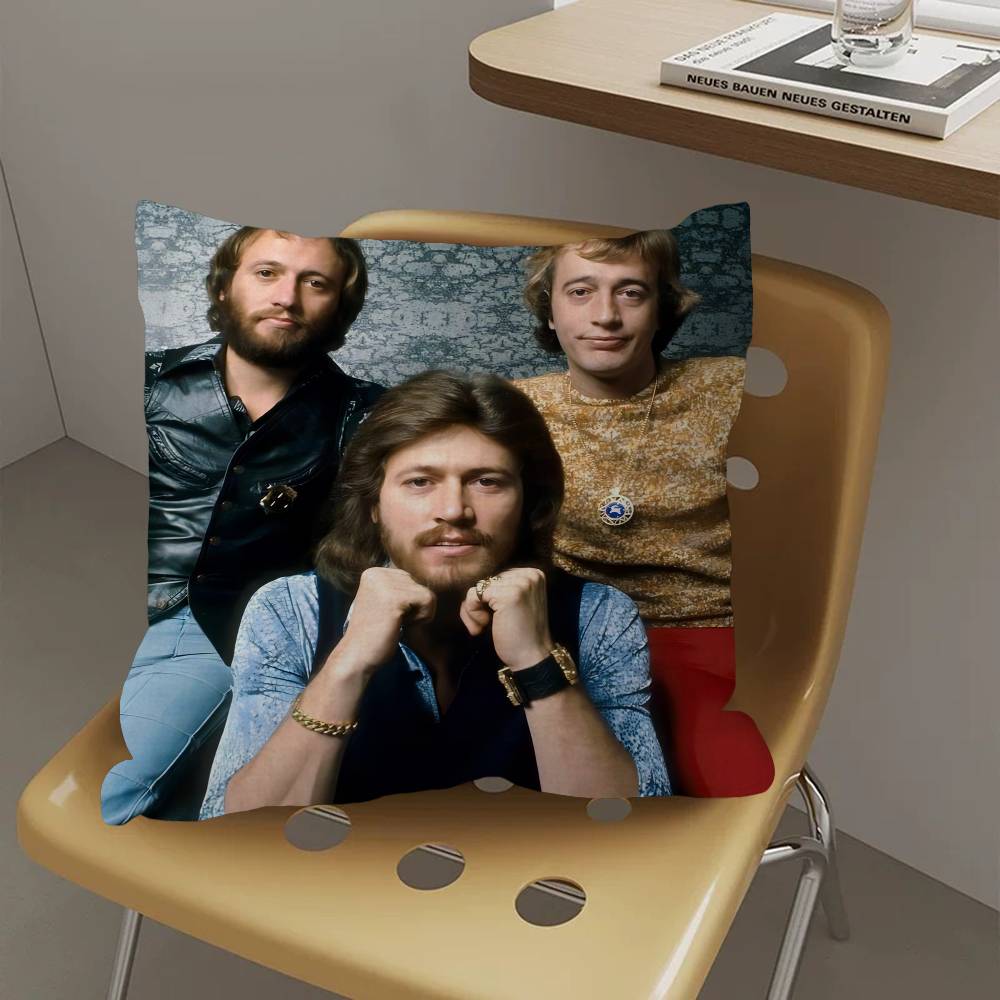 Подушка с изображением певца Bee Gees для спальни, комнаты и дивана в гостиной, декоративная наволочка