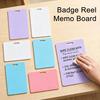 Erasable Silicone Memo Note, Reusable Write on Tag with Marker, Wipeable Notebook for Office School, Pocket Size Notepad