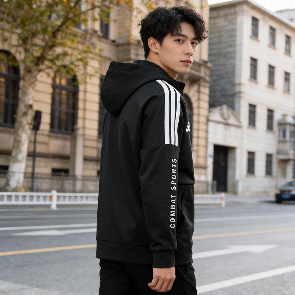 adidas Куртки Унисекс Черный Стойка Умеренный Другое TR02JCS1-BW
