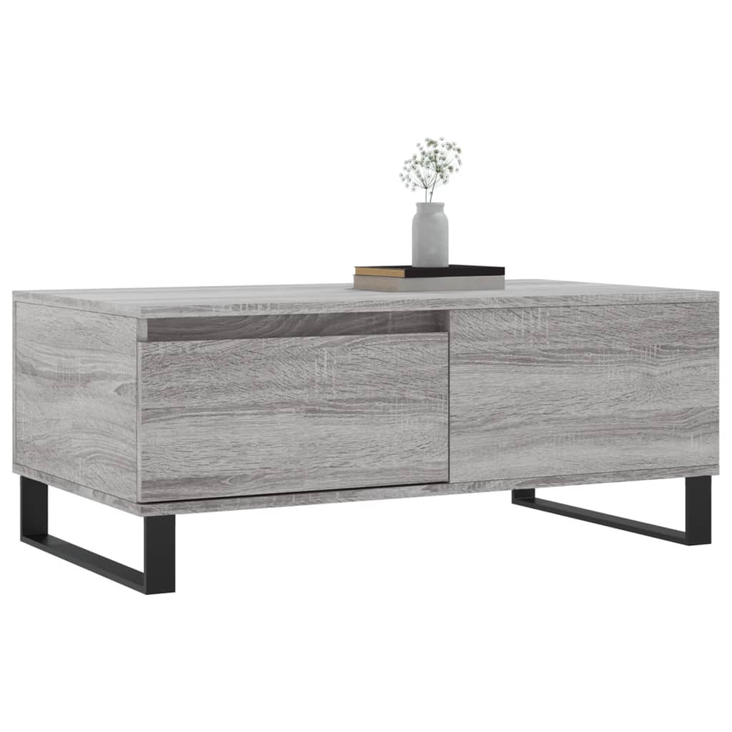 Coffee Table Gray Sonoma 90 x 50 x 36.5 cm Particleboard