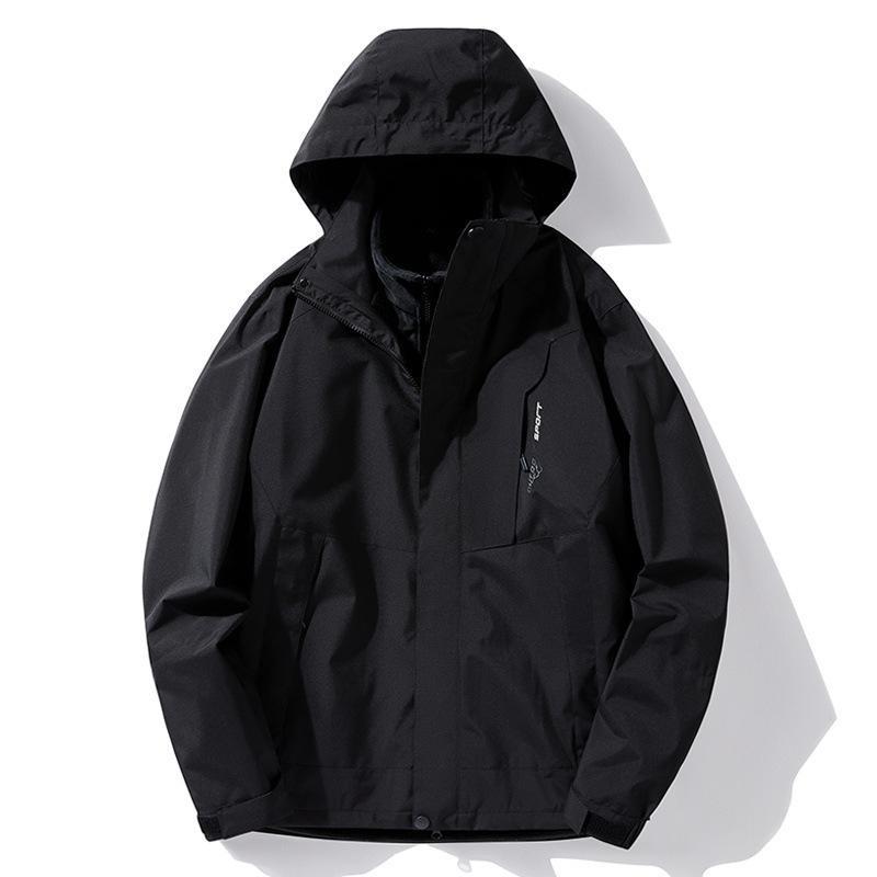 Куртка в горном стиле, осенне-зимняя двухслойная ветрозащитная, водонепроницаемая, дышащая, облегающая куртка для альпинизма, свободная повседневная куртка для пар