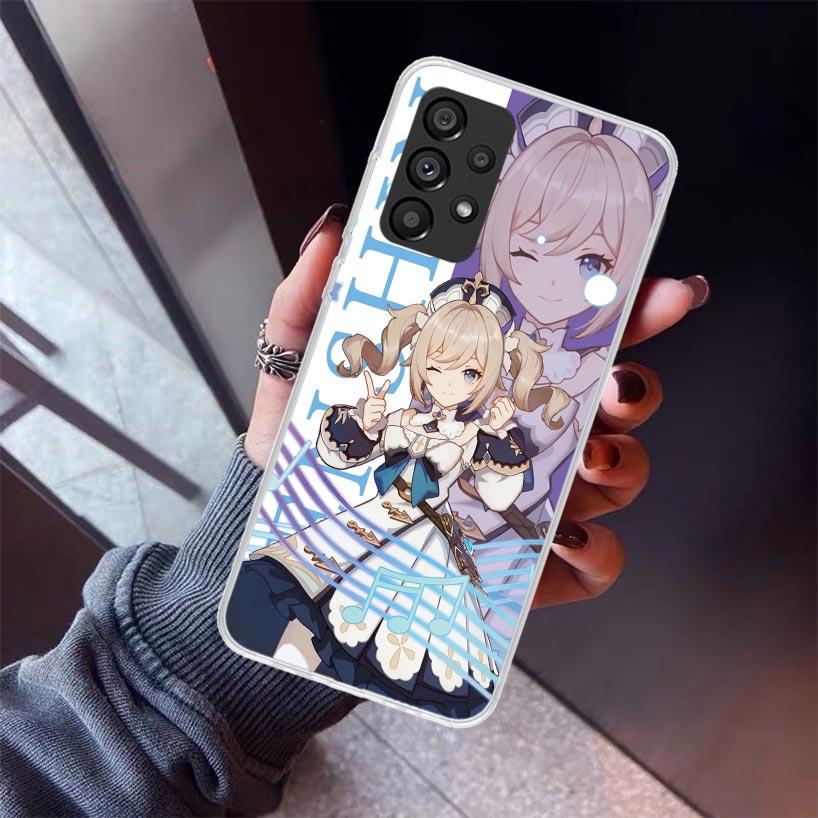 Чехол для телефона Genshin Impact Anime для Samsung Galaxy A17 A57 A37 A16 A26 A36 A56 A15 A25 A35 A55 A14 A13 A54 A53 A34 A24 A33 A23 G