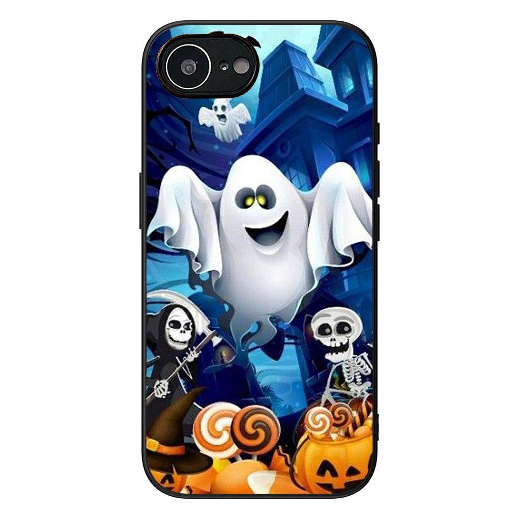 Little Ghost with Halloween Pumpkin Cover for Motorola Moto Edge 50 30 Fusion 40 NEO Ultra Pro E14 G20 E15 G35 G84 G13 G53 Case