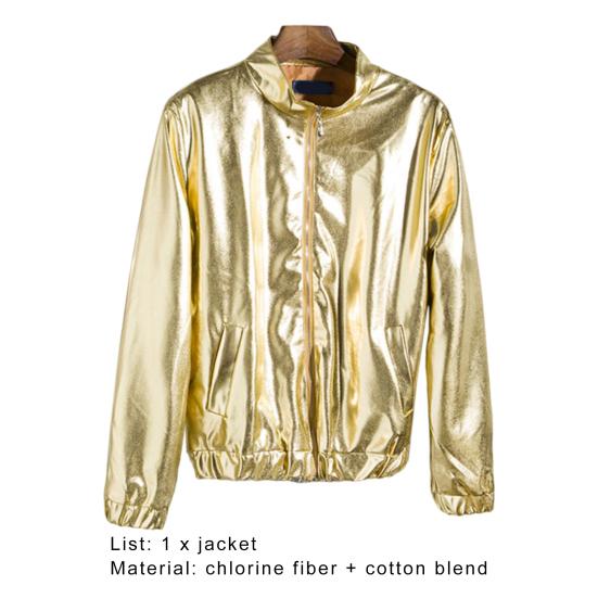 Мужская куртка на молнии, блестящая, с длинным рукавом, дышащая, ветрозащитная, сохраняющая тепло, из хлопковой смеси, осенняя, блестящая, мужская куртка на молнии, уличная одежда для повседневной носки