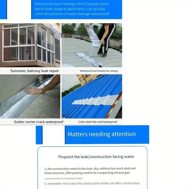 Многофункциональная самоклеящаяся водонепроницаемая уплотнительная лента - подходит для крыш, трубопроводов, плиточных домов, герметичных герметизирующих материалов и т. д.