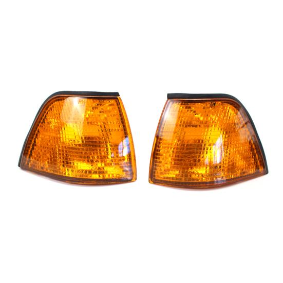 2Pcs Corner Light ABS Fine Workmanship Replacement Housing Left Right Turn Signal