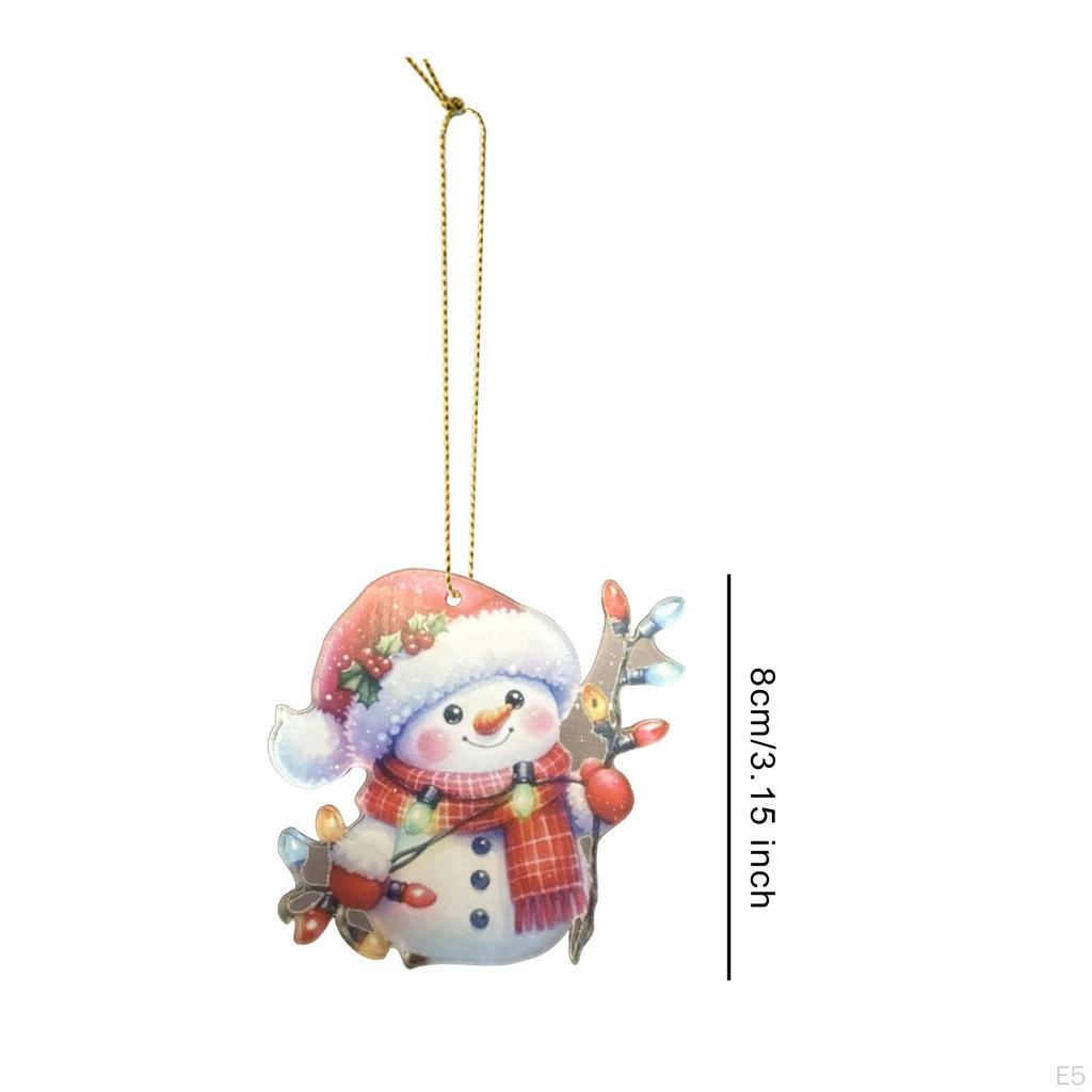 Рождественский Санта-Клаус подвесной орнамент акриловый кулон общежитие домашний декор Рождество для автомобиля подарок