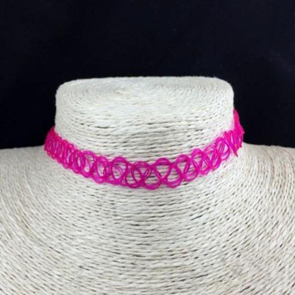 Качественное плетеное рыбье волокно эластичное ретро ожерелье винтажное эластичное колье-чокер тату-чокер