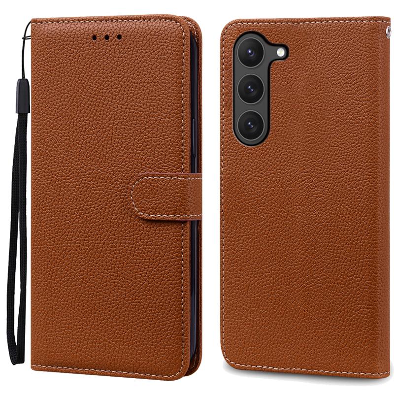 Кошелек Конфетного Цвета Кожаный Флип-кейс Для Samsung Galaxy S26 Ultra Чехол S25 S24 S23 S22 Plus S21 S20 FE S10 Чехол Для Телефона Слот Для Карт Книжка Бампер Сумка