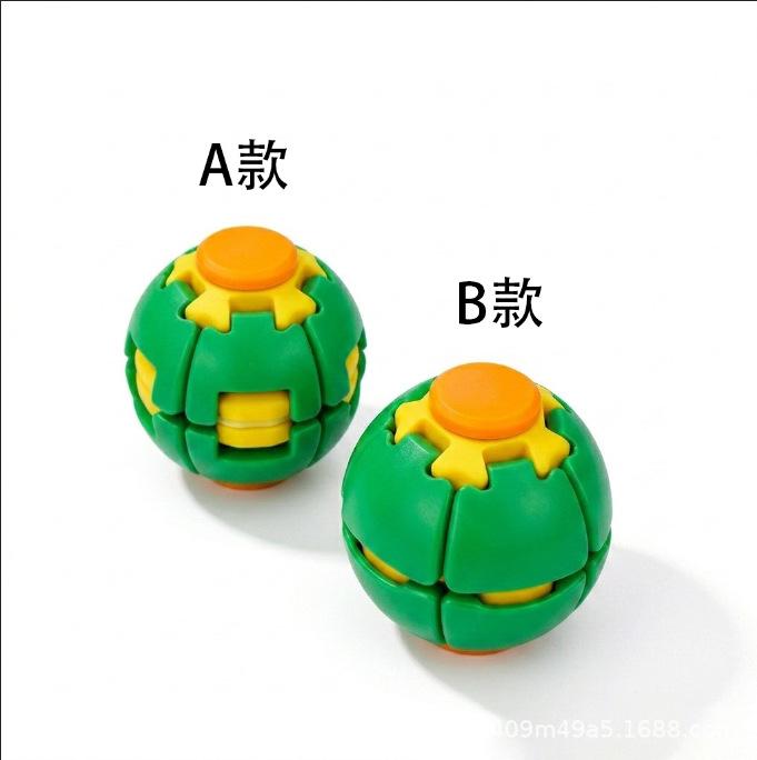 New 3D Fidget Ball Rotate Press Spinner Anti Stress Anxiety Sensory Toy For Adhd  Adult Kid Pocket Edc Relief Boredom Gift