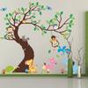 WOHAHA Wall Green Wallpaper Cute Decoration for Stick on Wall Home Decoration for Living Adhesive Included Stickers, Stylish, Large, Tree, Leaves,