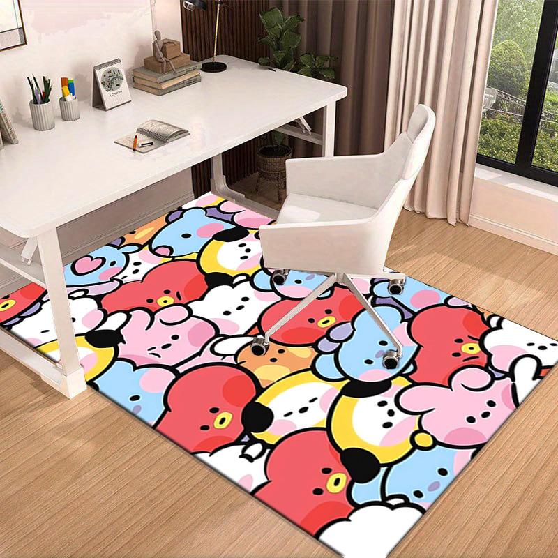 Colorful Cartoon kpop Carpet, Chair Rug,Rug for Office Bedroom living rooms, Doormat decor Fan Gift Christmas Gift