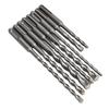 8Pcs Hammer Drill Bit Carbide Tip 2 Flute Drilling Tool Set Kit for Concrete