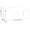 Foldable Party Tent Taupe 3x6 m
