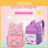 Cartoon Printed Unicorn Backpack Nylon Construction Suitable For Children Daily
