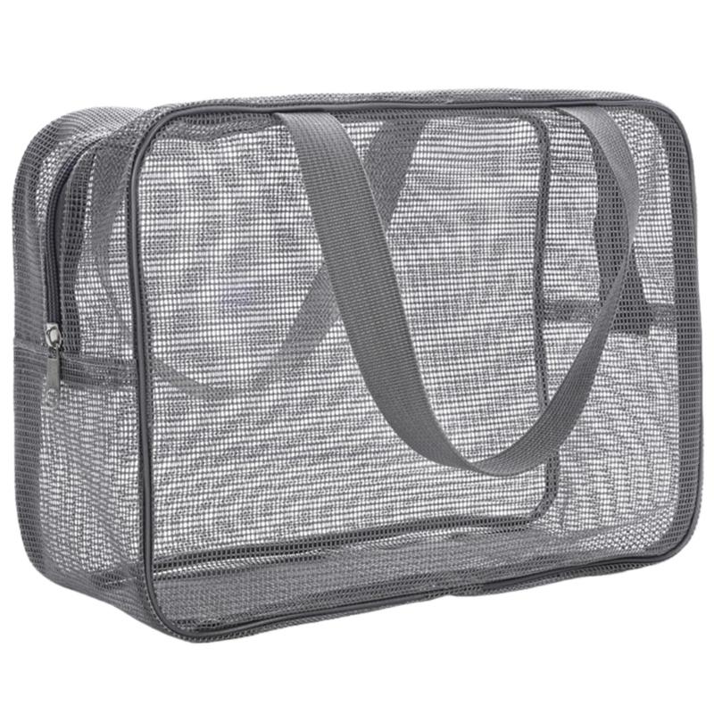 Компактные органайзеры для туалетных принадлежностей из сетчатой смолы для студенческих общежитий, кемпинга и ванных принадлежностей, подвесная сумка из сетчатой ткани для душа