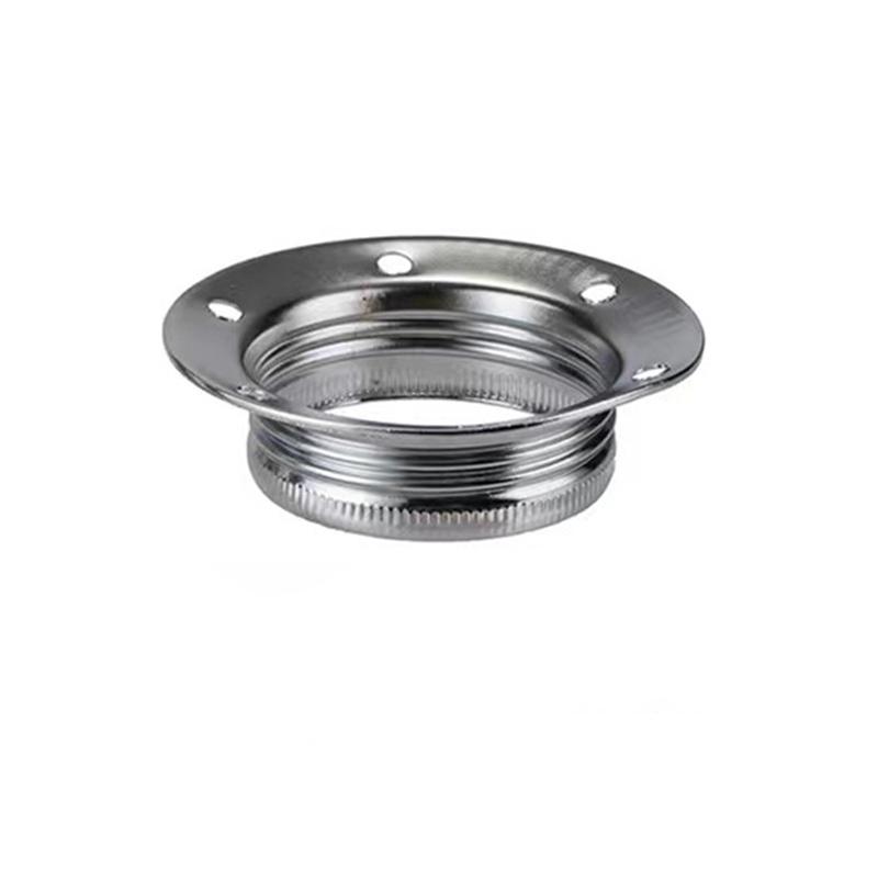 E27 Metal Vintage Lamp Holder DIY Industrial Pendant Light Bulb Base With Ring Retro Screw Socket Fitting Adapter Lamp Socket