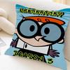 Мультяшная Подушка D-Dexter's L-Lab Подарок Декор для Дома и Офиса Спальни Дивана Автомобиля Наволочка Чехол 45x45