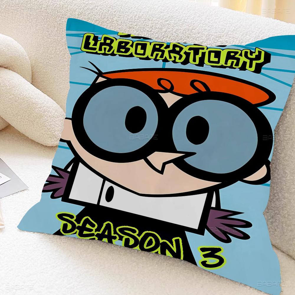 Мультяшная Подушка D-Dexter's L-Lab Подарок Декор для Дома и Офиса Спальни Дивана Автомобиля Наволочка Чехол 45x45