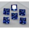 Natural Blue Sapphire Square Cut 7x5 Mm 6 PCS Lot Gems For Gift CERTIFIED MULTTIQ132