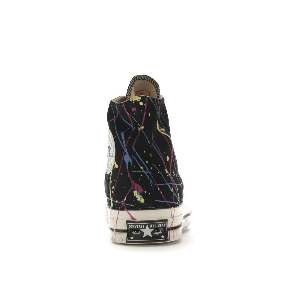 Converse Кеды Chuck 70 High Черные с Малиновыми Брызгами Повседневные 170801C