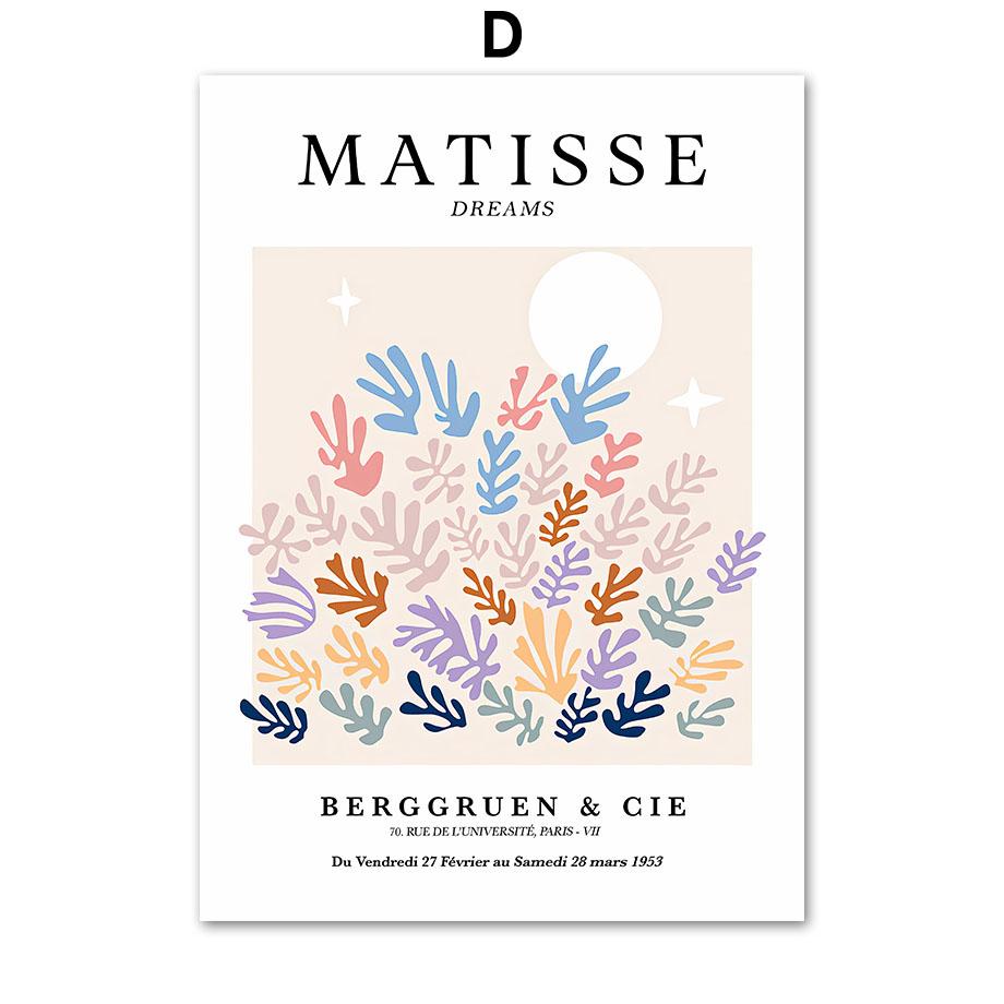 Розовый Анри Матисс коралловый Дейзи Ле Жарден Радуга настенная живопись печать на холсте картина цветочный плакат фотографии для декора гостиной