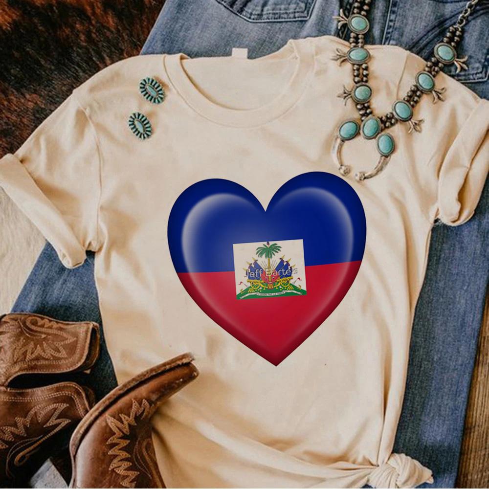 Haiti top Women comic top feUnisex 2000s clothes