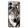 Для ZTE Blade V40 Дизайн Чехол Мягкий Силикон ТПУ Чехлы для Телефона для ZTE Blade V40 Дизайн Ударопрочные Животные Черный Защитный Чехол