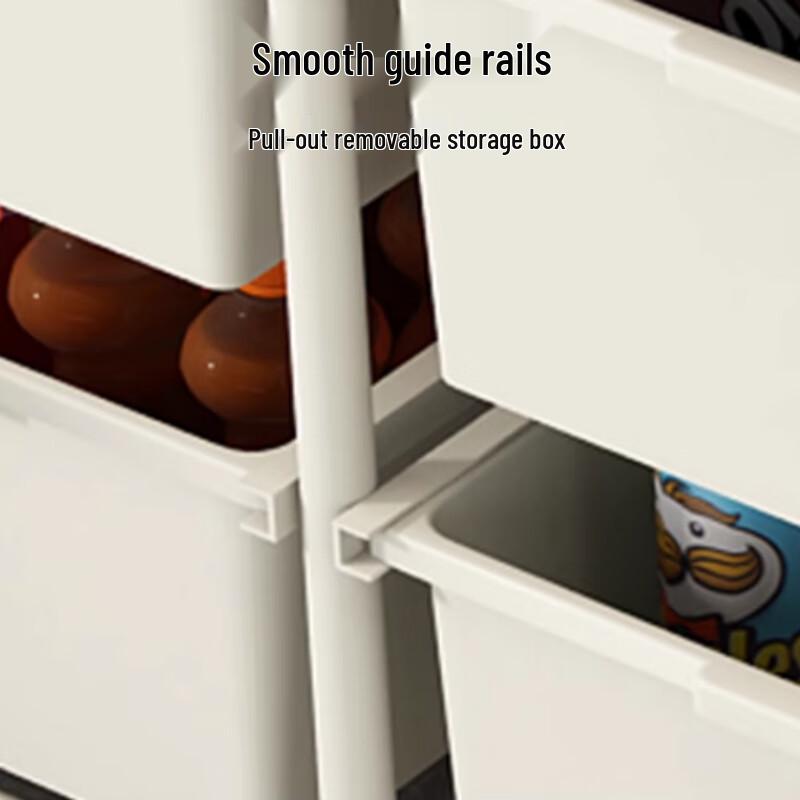 Kitchen Storage Cart with Drawers