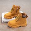 Children Leather Boots Girls Autumn Casual Ankle Boots Waterproof Non-slip Kids Boys Winter Outdoor Short Riding Boots