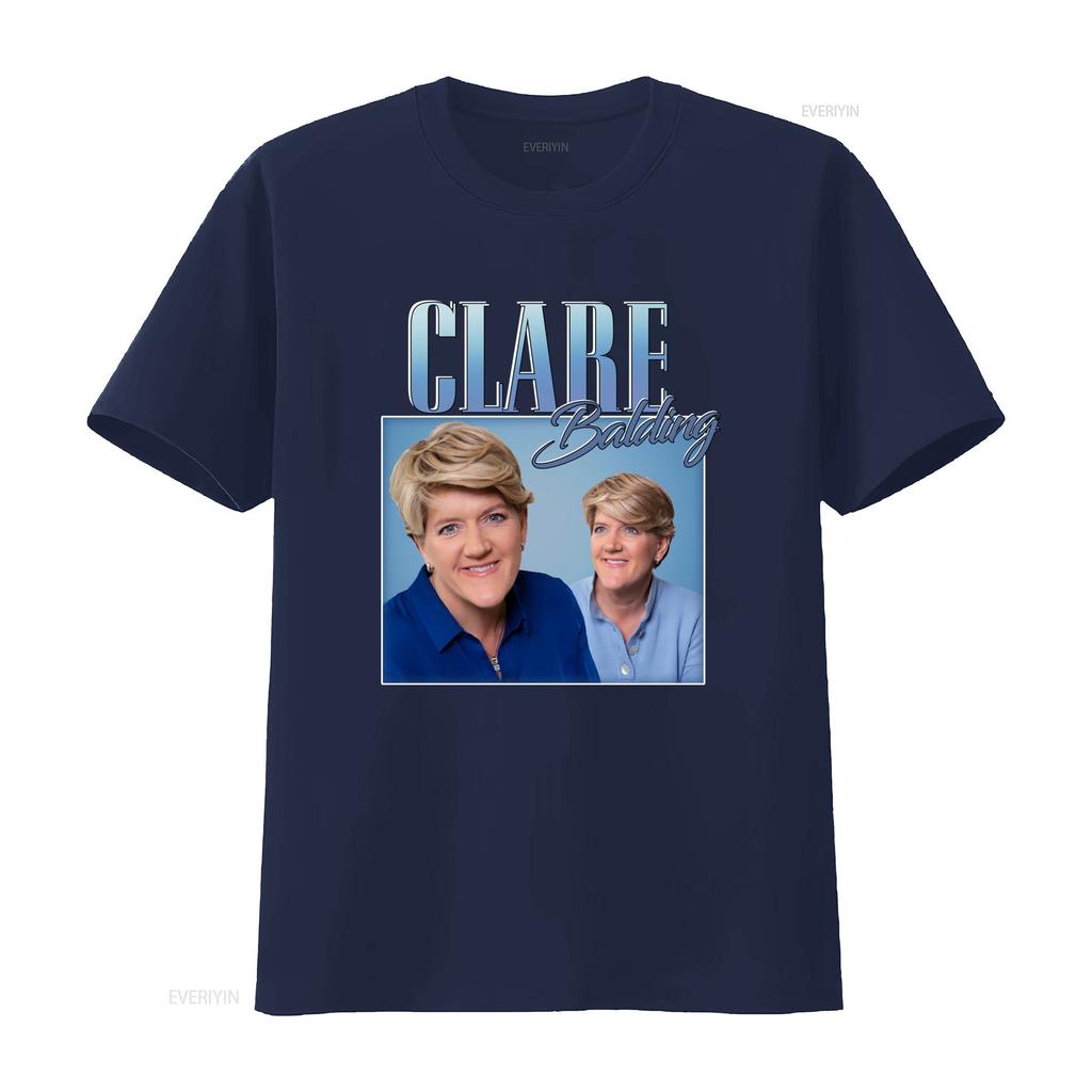 Clare Balding Appreciation T Shirt Throwback Homage Funny Stag Hen Do vintage Washed Stylish Versatile Stretched Breathable