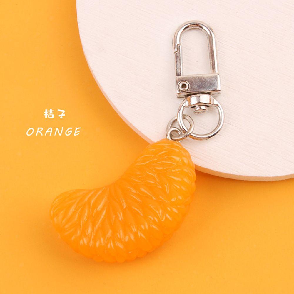 Handbag Pendant Bag Pendant Cartoon One Petal Simulation Fruit Key Chain Orange Keychain Keyring