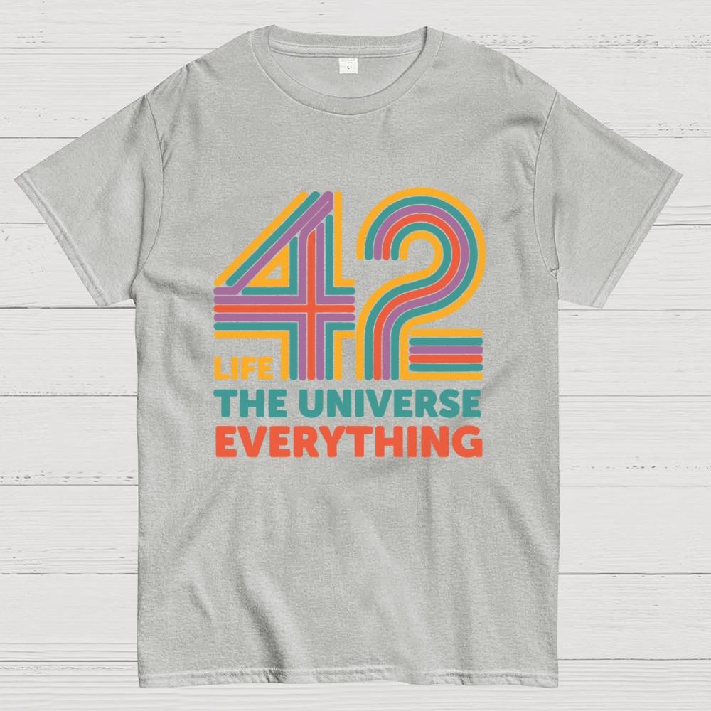 42 Life The Universe Everything Unisex 100% Cotton Summer Casual Cool Loose T-Shirt 2508002134