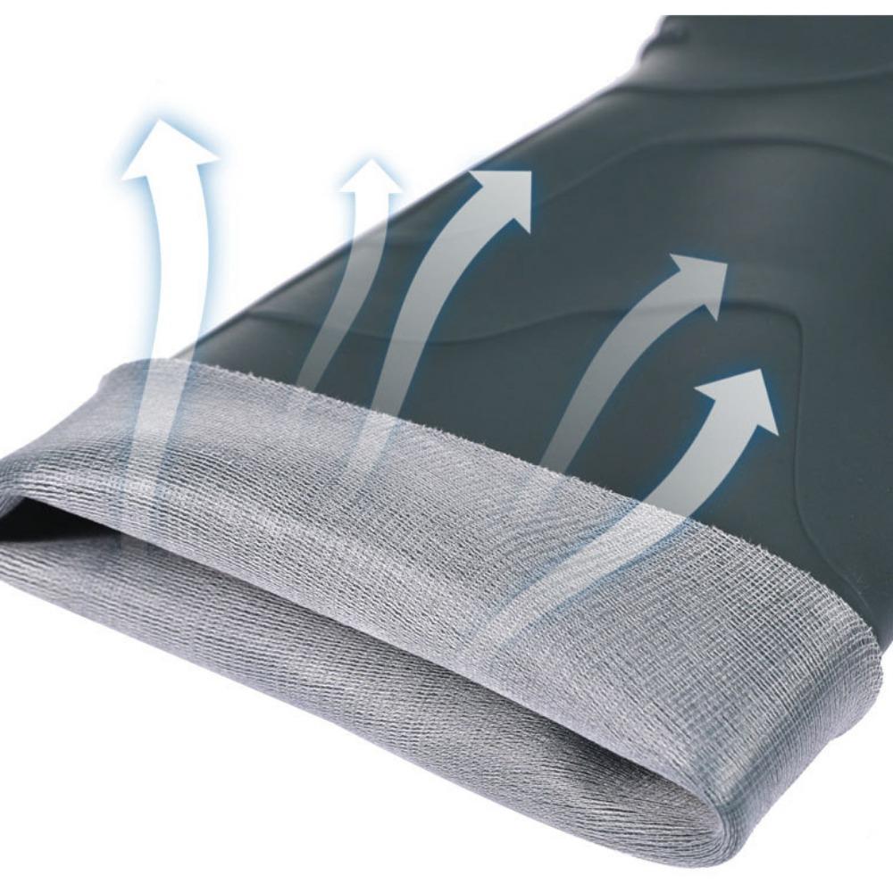 Tall Rain Boots Men Rain Shoes for Fishing Car Washing Waterproof Anti Slip Rubber Shoes Plush Warmth Men's Boots Raincoat Shoes