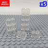 50 шт./лот Детали MOC Прозрачная Пластина Блок 1x1 1x2 1x4 1x6 02426 4070 Образовательные Строительные Блоки Детские Игрушки