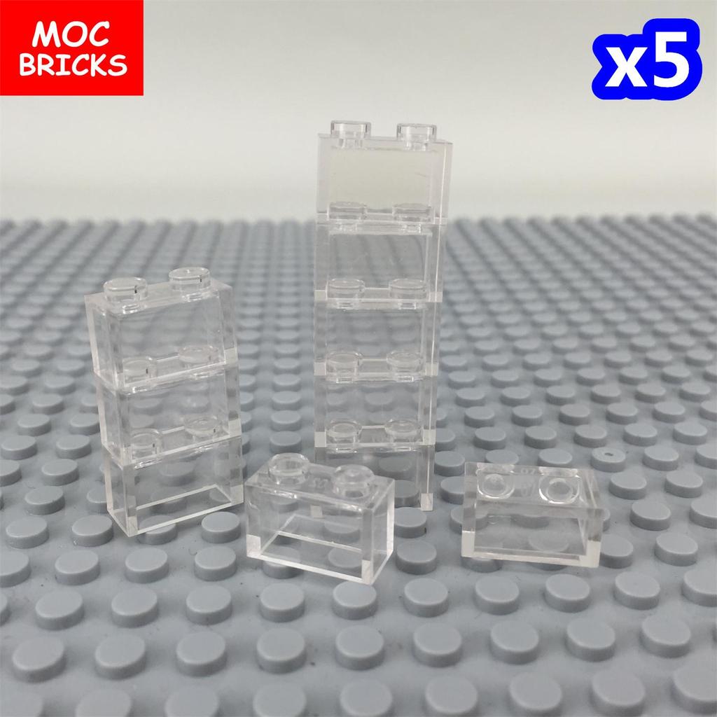 50 шт./лот Детали MOC Прозрачная Пластина Блок 1x1 1x2 1x4 1x6 02426 4070 Образовательные Строительные Блоки Детские Игрушки