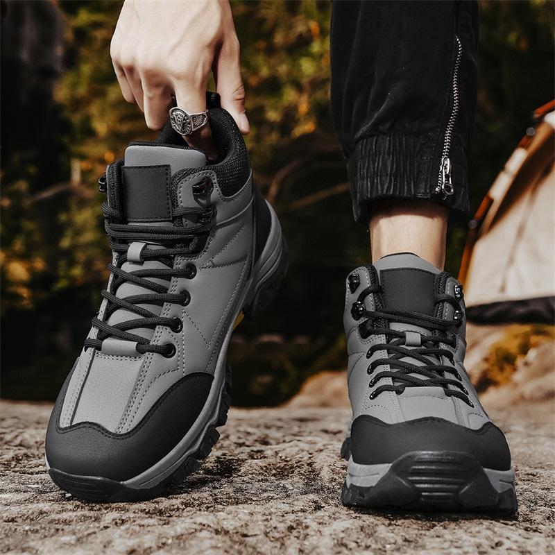 Ankle Boots Men Platform High-quality Sports Outdoor Hiking Anti Slip Breathable Casual Mountaineering Shoes Botas De Trabajo