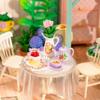 ROBOTIME Rolife 3D Puzzle Super Creator Blooming Tea Garden DIY Miniature House (DW013B) | 1:24 Scale